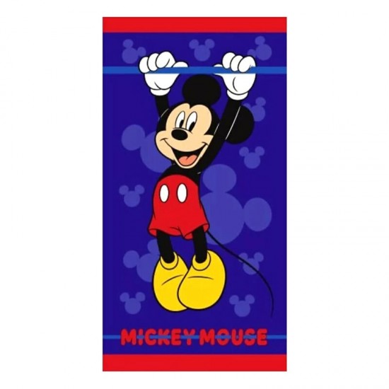 Kids Heroes - Πετσέτα Θαλάσσης Mickey Mouse Blue με Μικροΐνες 70×140cm