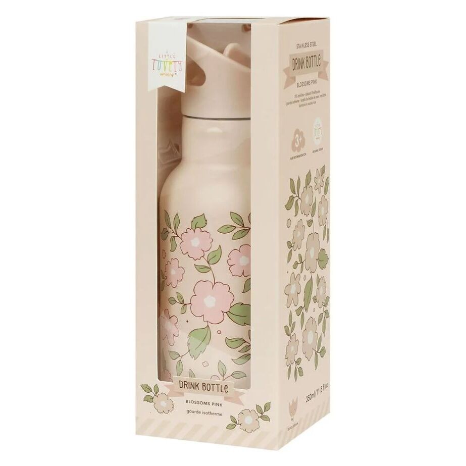 A little lovely company - Ανοξείδωτο Παγούρι Θερμός με Διπλό Τοίχωμα Blossoms Pink 350ml - Image 3