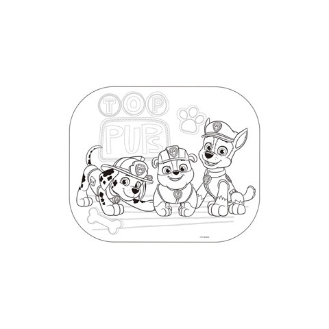 Arditex - Σετ ηλιοπροστασίες αυτοκινήτου και χρωμοσελίδα Paw Patrol - Image 3