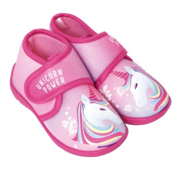 Arditex - Παιδικά παντοφλάκια κλειστά Unicorn ροζ (22-27)
