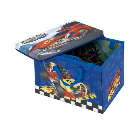 Arditex - 2 σε 1 Παιδικό υφασμάτινο κουτί και χαλάκι Mickey Roadster Racers - Image 3