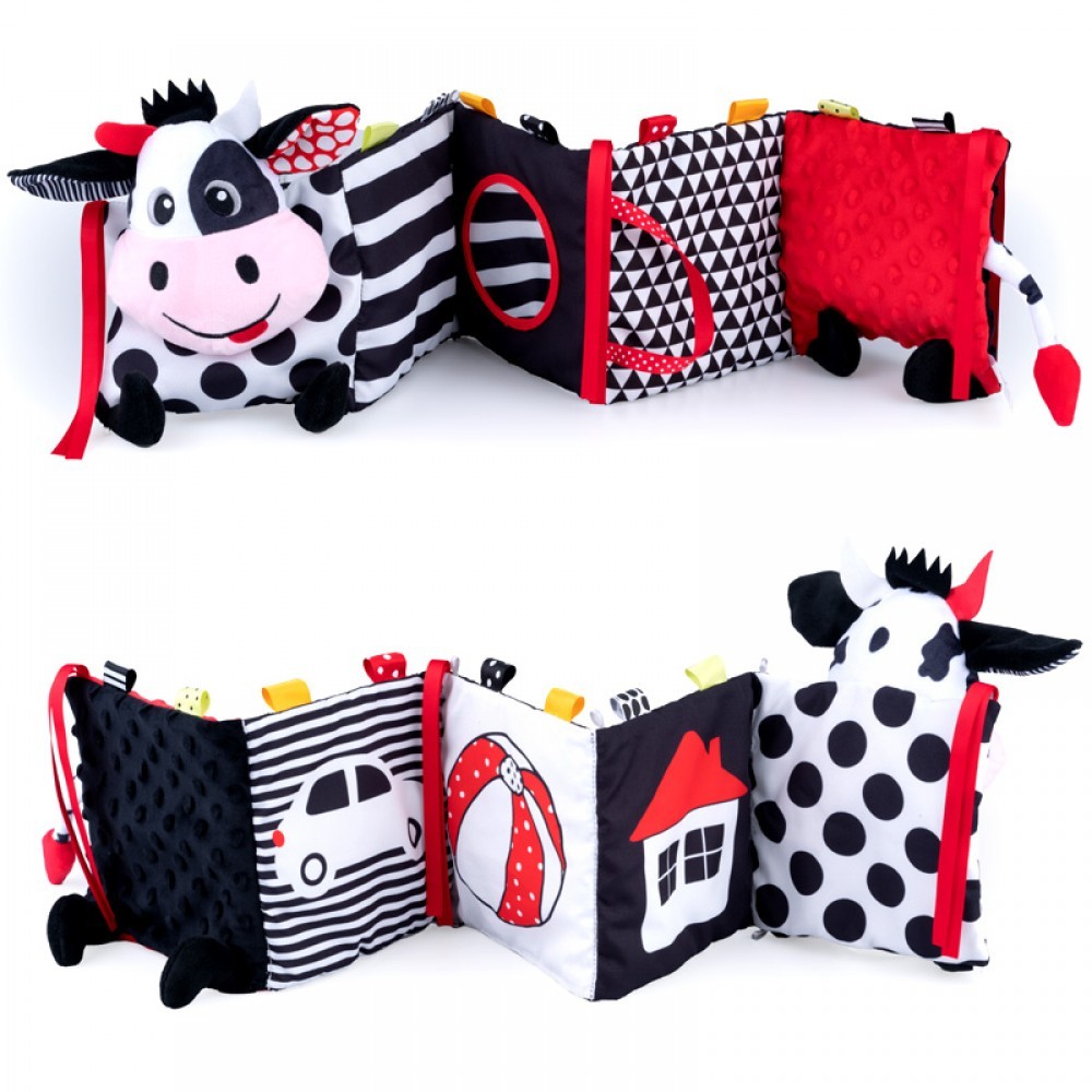 Bali Bazoo - Βρεφικό Μαλακό Βιβλίο Αγελαδίτσα Contrasting Book Cow