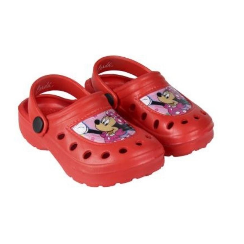 Cerda - Παιδικά παπούτσια παραλίας Minnie Mouse Clogs κόκκινα (23-29)