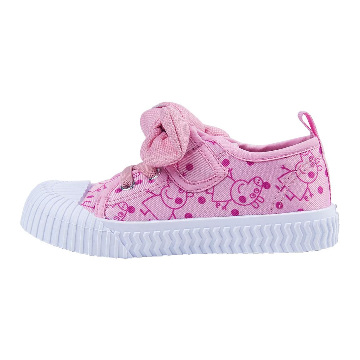 Cerda - Παιδικά Sneakers Πάνινα με Φιόγκο Peppa Pig Ροζ (22-27) - Image 5