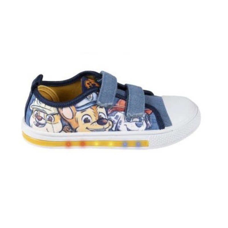 Cerda - Παιδικά Sneakers Πάνινα με φωτάκια Paw Patrol μπλε (23-28)