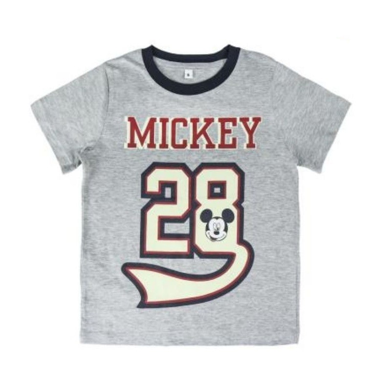 Cerda - Παιδική κοντομάνικη μπλούζα που φωσφορίζει στο σκοτάδι Mickey Mouse γκρι