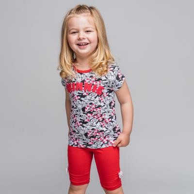 Cerda - Σετ Minnie μπλούζα και βερμούδα κόκκινο γκρι (2 τεμ) - Image 4