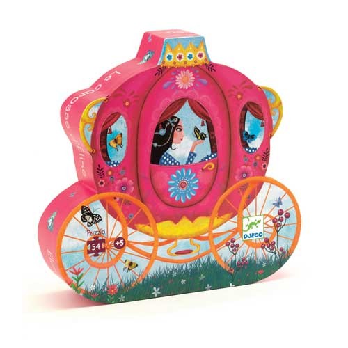 Djeco - Παζλ σε σχηματικό κουτί 54 τεμ. 'Η άμαξα'