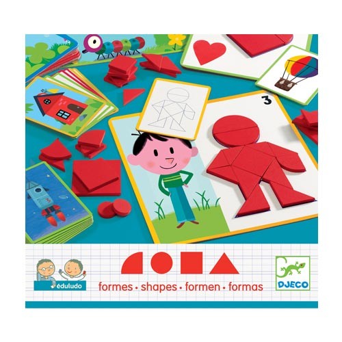 Djeco - Τάγκραμ σύνθεση εικόνας 'Φόρμες σε κάρτες'