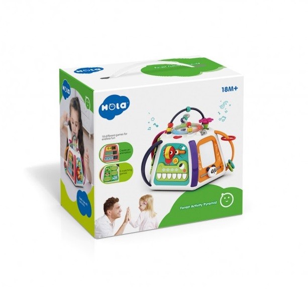 Hola - Πυραμίδα Δραστηριοτήτων με Παιχνίδια & Μουσική Forest A3153 - Image 4