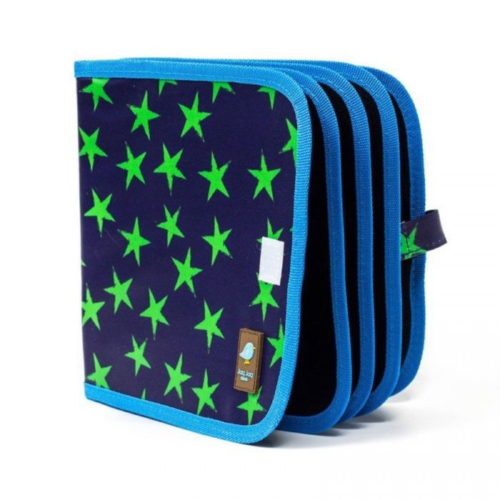 Jaq Jaq Bird - Βιβλίο ζωγραφικής μαυροπίνακας με κιμωλίες Starry Blue Night