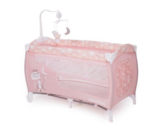 Kikka Boo - Παρκοκρέβατο 2 επιπέδων Dolce Sonno Pink Rabbits - Image 3