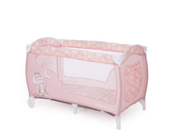 Kikka Boo - Παρκοκρέβατο 2 επιπέδων Dolce Sonno Pink Rabbits - Image 5