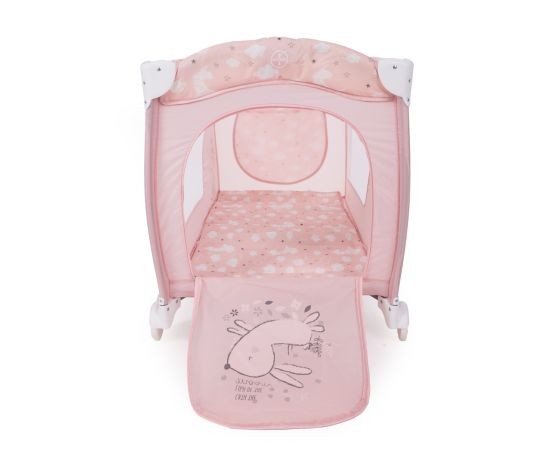 Kikka Boo - Παρκοκρέβατο 2 επιπέδων Dolce Sonno Pink Rabbits - Image 7