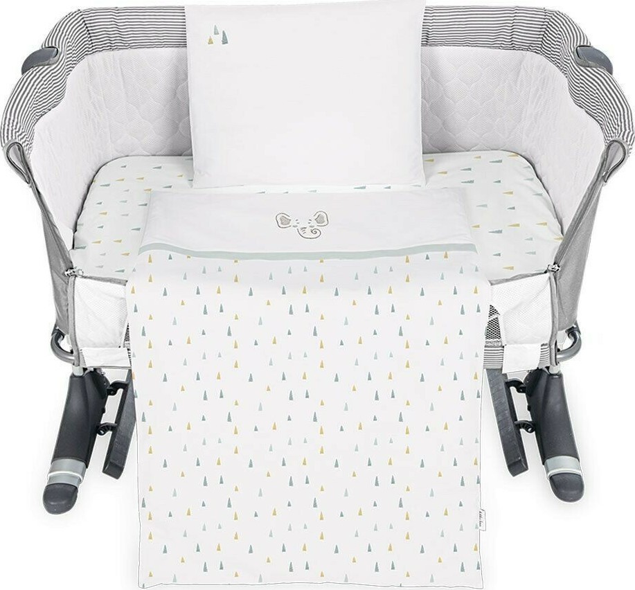 Kikka Boo - Προίκα μωρού για λίκνο σετ Elephant Time 5τμχ