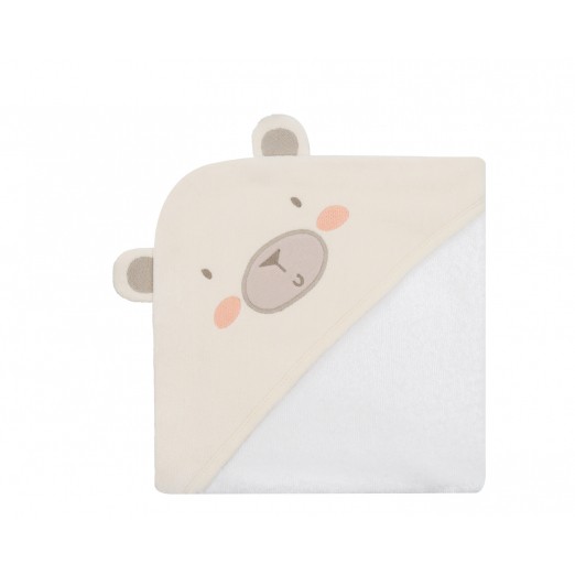 Kikka Boo - Βρεφική Πετσέτα Μπάνιου με Κουκούλα My Teddy 90x90εκ