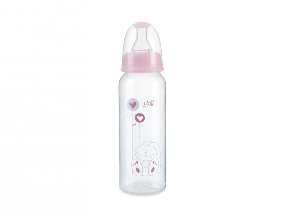 Lulabi - Μπιμπερό Lulabi 240ml ροζ (4+ μηνών)