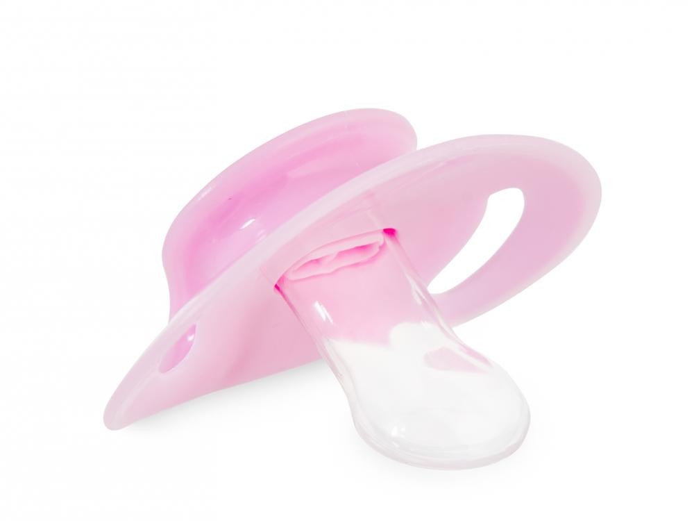 Lulabi - Ορθοδοντική πιπίλα νυκτός ροζ με σιλικόνη (3+ μηνών) - Image 3