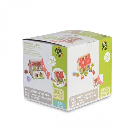 Moni - Ξύλινο Εκπαιδευτικό Σπιτάκι με Ζωάκια - Image 4