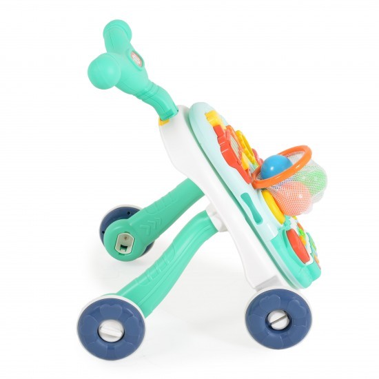 Moni - Στράτα Τραπεζάκι Δραστηριοτήτων 2 σε 1 Walker With Basket Blue - Image 2