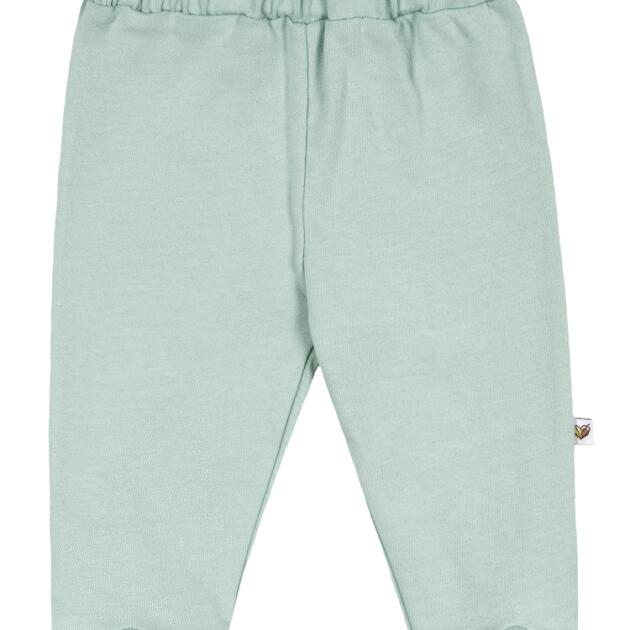 Nanaf Organic - Βρεφικό παντελόνι με κλειστά ποδαράκια Mint