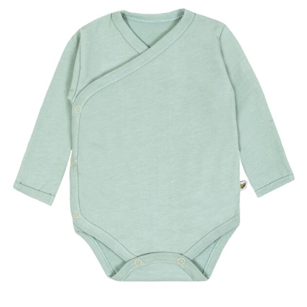 Nanaf Organic - Βρεφικό κορμάκι κιμονό μακρυμάνικο Mint