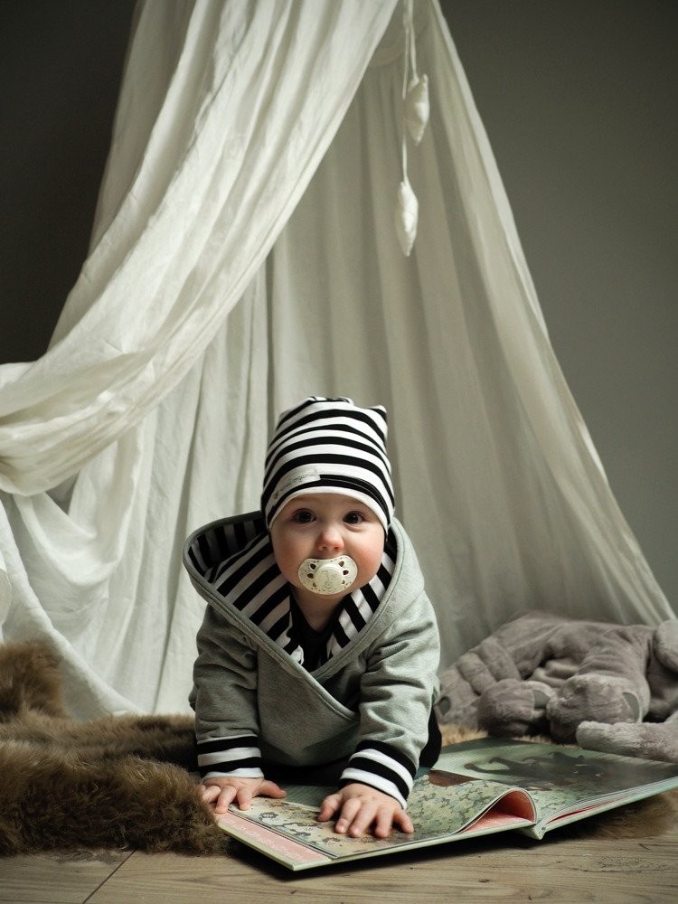 Nanaf Organic - Βρεφικό σκουφάκι Stripes - Image 2