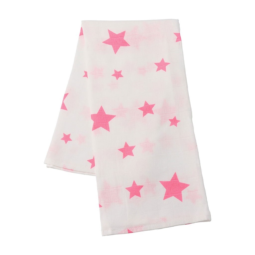 New Baby - Σετ 4 Βαμβακερές Πάνες Αγκαλιάς Softy Ροζ 70x70 εκ - Image 3