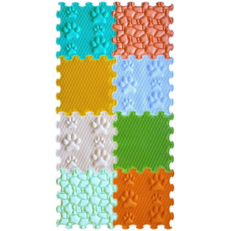 Ortoto - Ορθοπεδικό χαλί πάζλ Set "First Steps" 120/60εκ 8τμχ