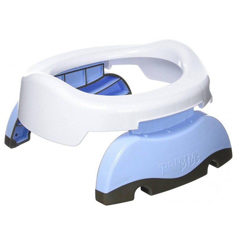 Potette Plus - 2σε1 Γιoγιό Ταξιδίου & Εκπαιδευτικό Κάθισμα Τουαλέτας Μπλε Λευκό