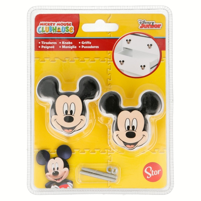 Stor - Κεραμικά πόμολα Mickey Mouse (σετ 2 τεμαχίων)