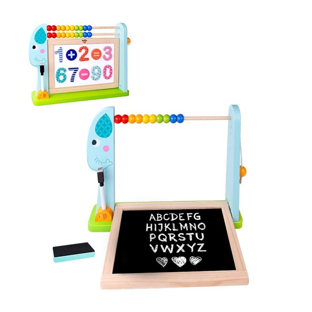 Tooky Toy - Ξύλινος Πίνακας Διπλής Όψης με Αριθμητική Elephant - Image 2