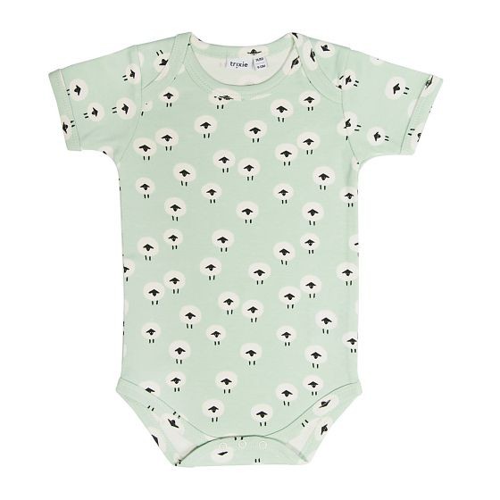 Trixie  - Βρεφικό κορμάκι κοντομάνικο Sheep 100% οργανικό βαμβάκι