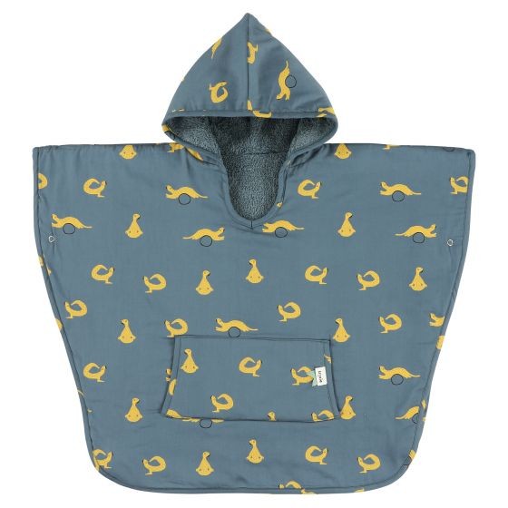 Trixie - Παιδικό μπουρνούζι πόντσο με κουκούλα Whippy Weasel 100% οργανικό βαμβάκι