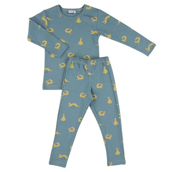 Trixie - Παιδική πιτζάμα Whippy Weasel 100% οργανικό βαμβάκι (μπλε)
