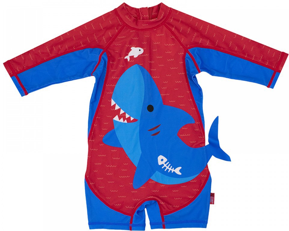 Zoocchini - Αντιηλιακό Ολόσωμο Παιδικό Μαγιό Surf Suit Blue Shark UPF50
