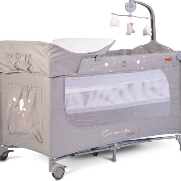 Cangaroo - Παρκοκρέβατο 2 επιπέδων με αλλαξιέρα L3 Once Upon a Time Γκρι