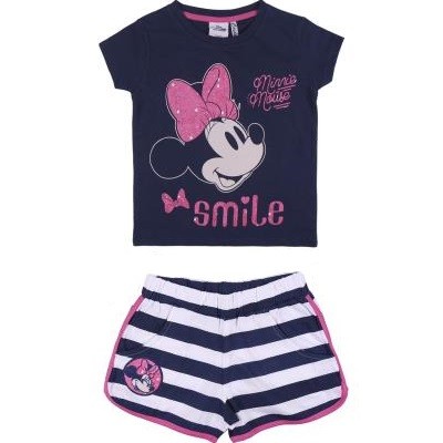 Cerda - Σετ Minnie μπλούζα και σορτσάκι με glitter μπλε (2 τεμ)