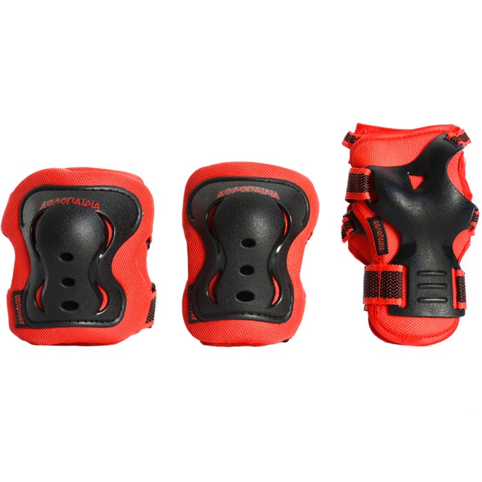Αθλοπαιδιά - Σετ Παιδικά Προστατευτικά Κόκκινα