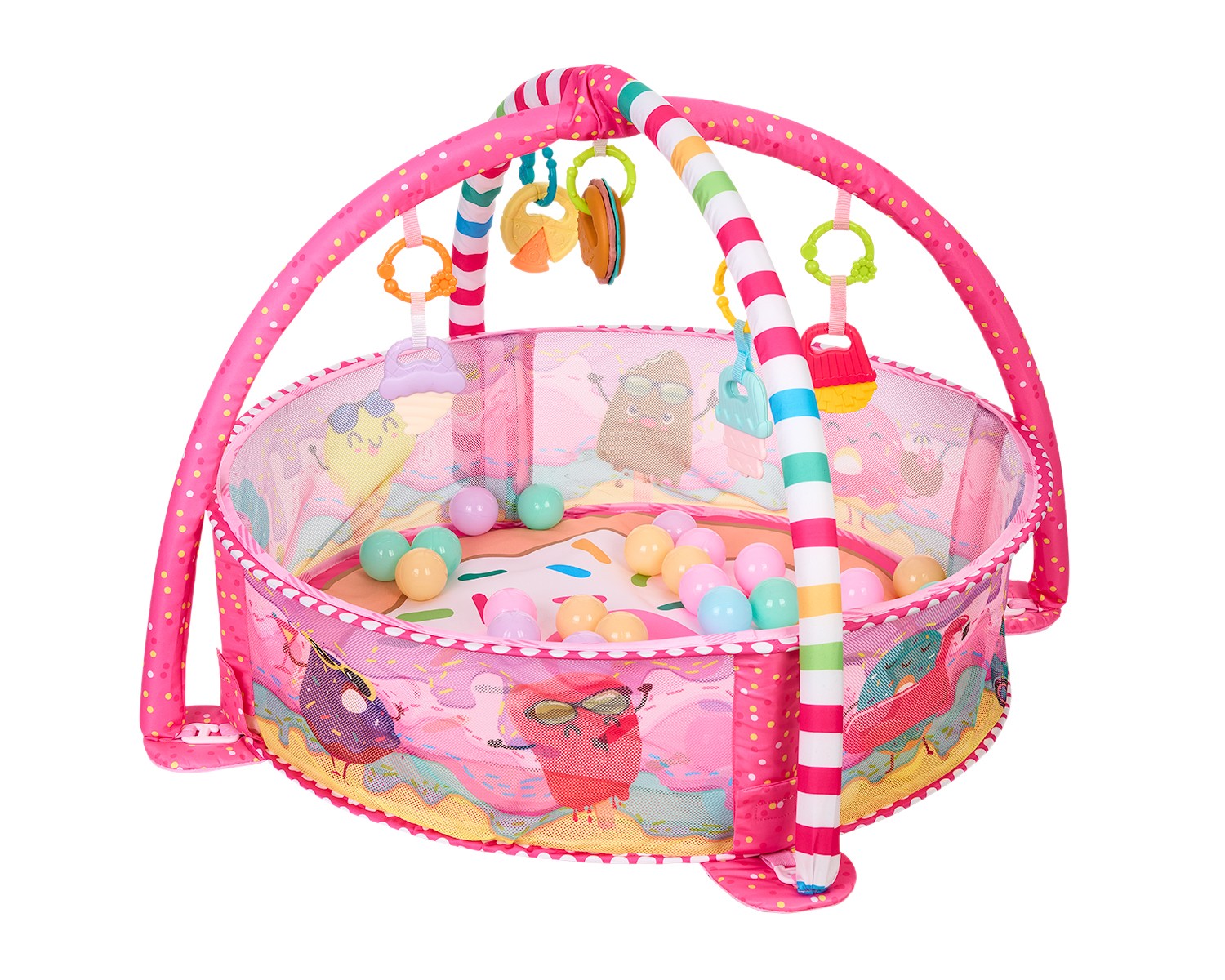 Kikka Boo - Βρεφικό Γυμναστήριο Δραστηριοτήτων Marshmallow με 30 Μπάλες