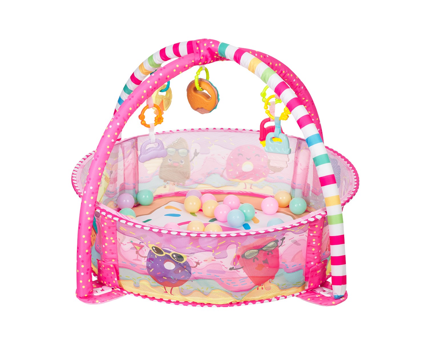 Kikka Boo - Βρεφικό Γυμναστήριο Δραστηριοτήτων Marshmallow με 30 Μπάλες - Image 2