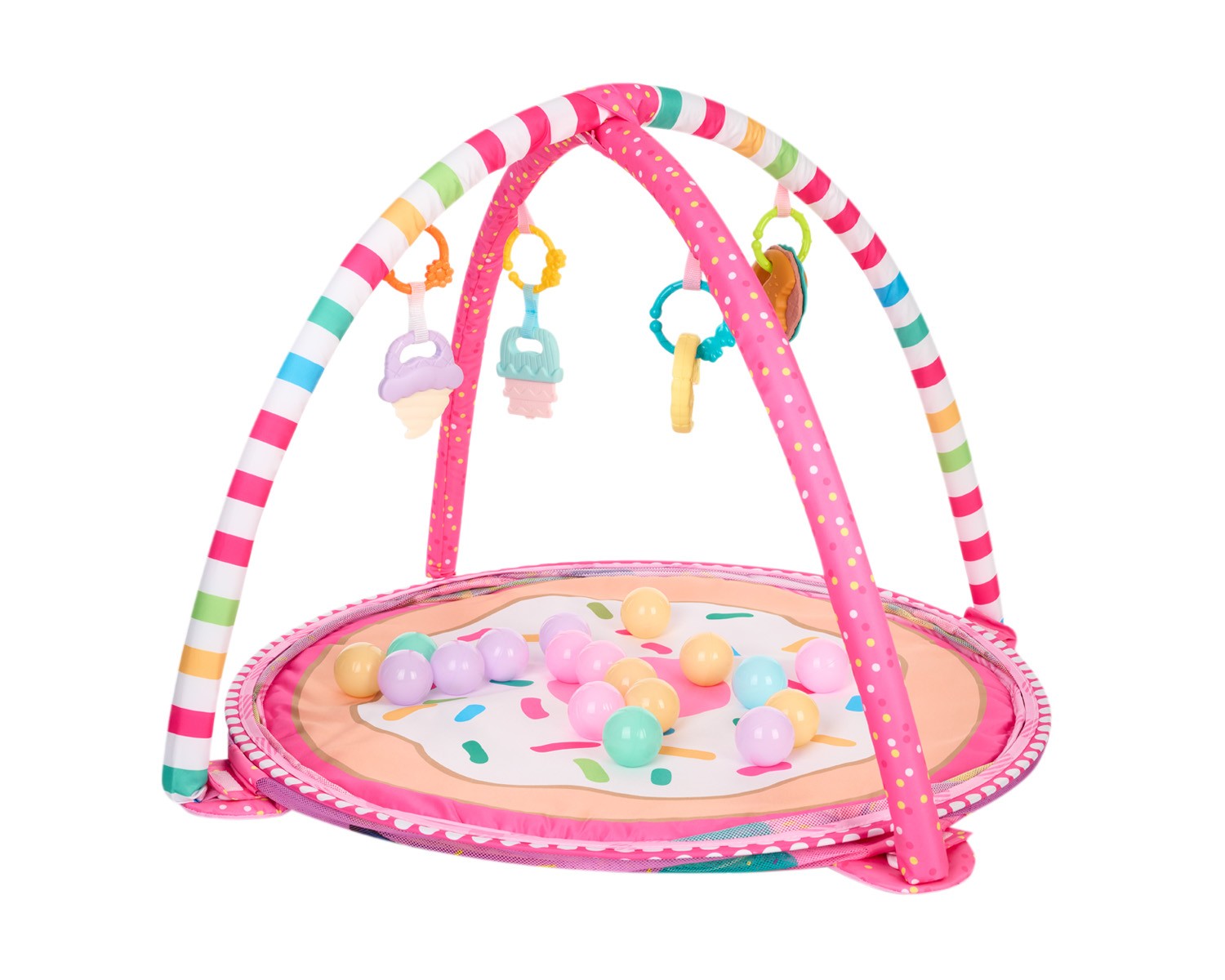 Kikka Boo - Βρεφικό Γυμναστήριο Δραστηριοτήτων Marshmallow με 30 Μπάλες - Image 3