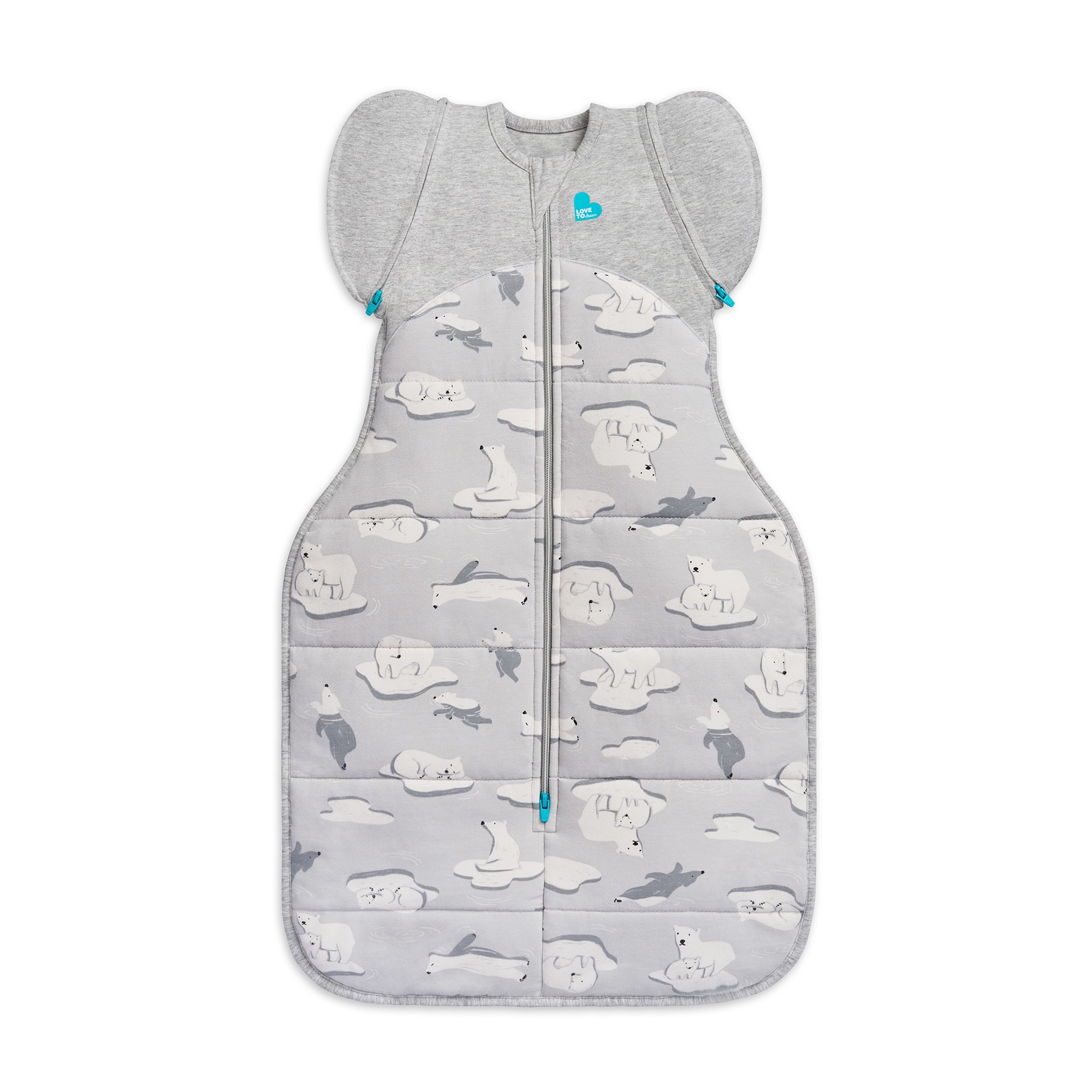 Love To Dream - Χειμερινός Υπνόσακος Swaddle Up Transition Bag Grey Medium 3.5 Tog 3-6 μηνών