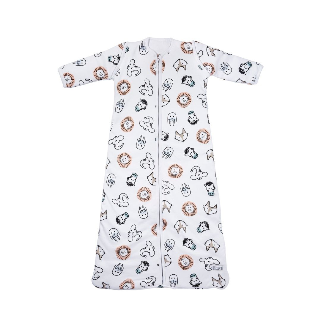 Meyco - Χειμερινός Υπνόσακος με Αποσπώμενα Μανίκια Animal Multicolour 0-3 μηνών