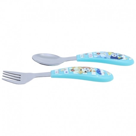 Stor - Σετ Μεταλλικό Παιδικό Κουτάλι & Πιρούνι Bluey - Image 3