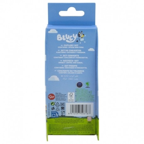 Stor - Σετ Μεταλλικό Παιδικό Κουτάλι & Πιρούνι Bluey - Image 4