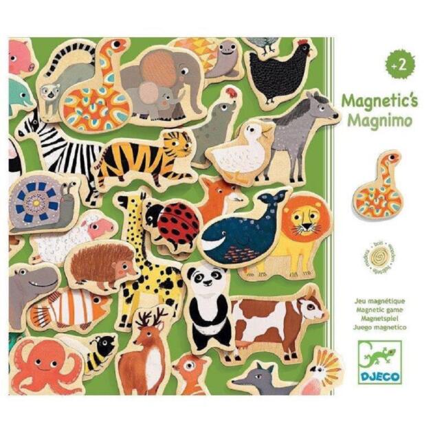 Djeco - Ξύλινα Μαγνητάκια Ζωάκια 36τεμ.