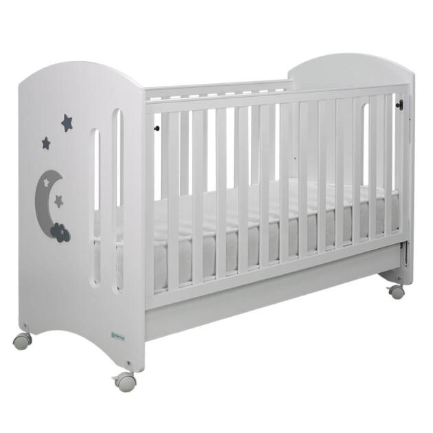 Bebe Stars - Βρεφικό Κρεβάτι Azure White