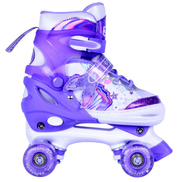 Αθλοπαιδιά - 3Κ Αυξομειούμενα Πατίνια Quad Roller Skates Λιλά